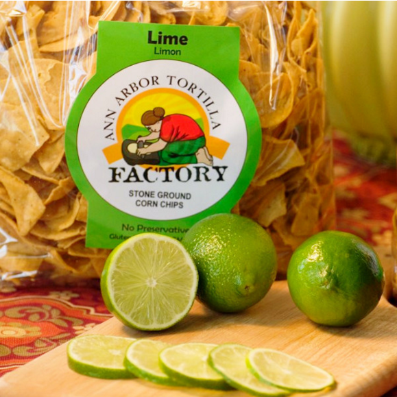 Ann Arbor Tortilla Factory Lime Flavor, Corn chips, 6 lbs case