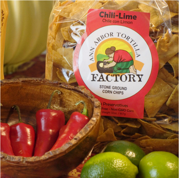 Ann Arbor Tortilla Factory Chili-Lime Flavor, Corn chips, 6 lbs case